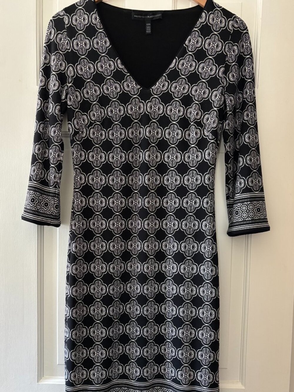 WBHM Reversible Dress in Black/Print in XXS